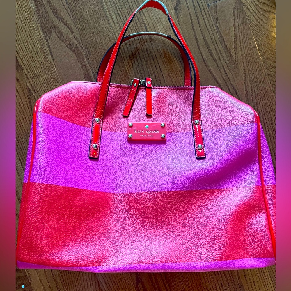 Authentic Kate Spade Striped Barrel Bag